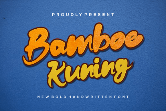 Bamboe Kuning Font: A Bold Display Typeface for Web Design