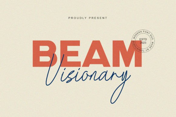 Beam Visionary: A Modern Sans Serif Font for Handmade Elevation