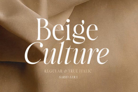 Beige Culture: A Serif Typeface That Brings Modern Luxury to Web Design