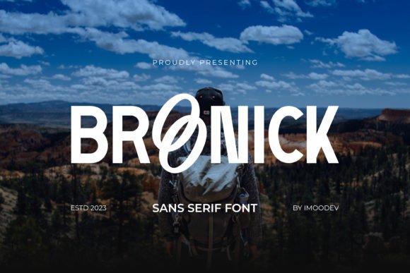Broonick: A Modern Sans Serif Typeface for Editorial Design