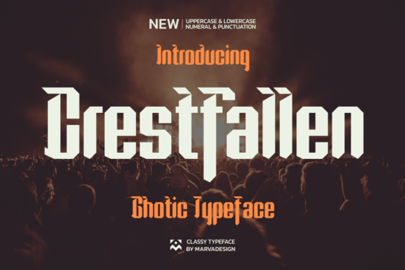 Crestfallen: A Modern Blackletter Typeface for Handmade Creations