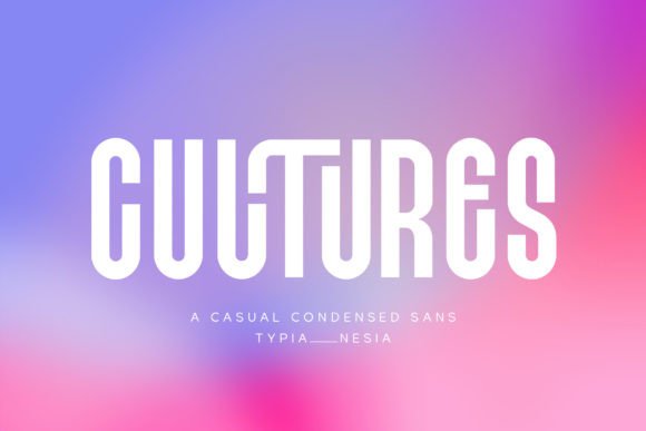Cultures Condensed Sans: A Bold Display Font for Editorial Design