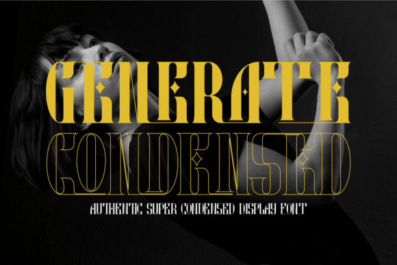 Generate Condensed: A Serif Font for Bold Branding