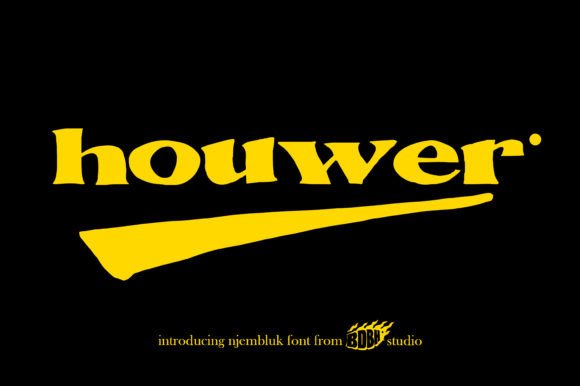 Houwer: A Bold Display Font for Small Business Branding