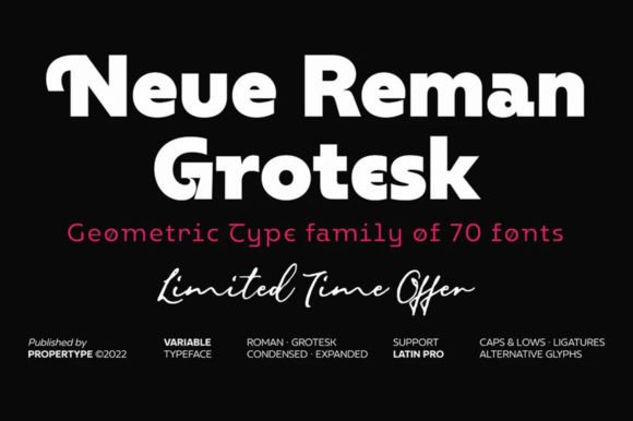 Neue Reman Grotesk: A Modern Serif Font for Digital Design
