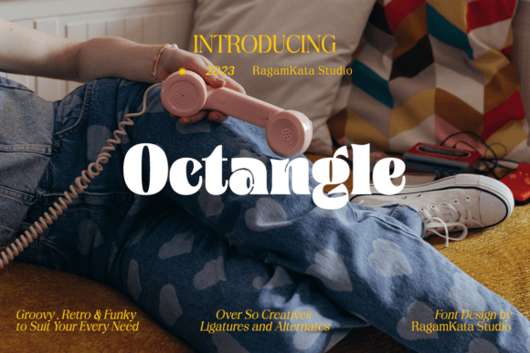 Octangle: A Retro Serif Font with Editorial Charm for Content Layouts