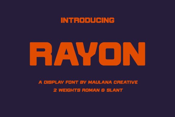 Rayon Font Review: A Display Typeface for Small Business Branding