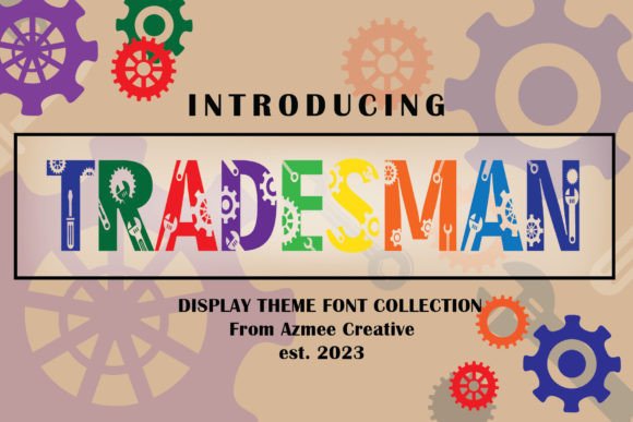 Tradesman Display Font for Modern Web Design
